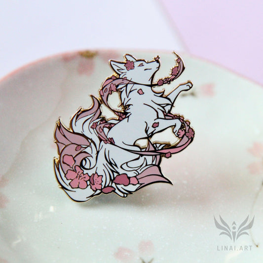 Hulijing - Nine-tailed Fox Original Enamel Pins