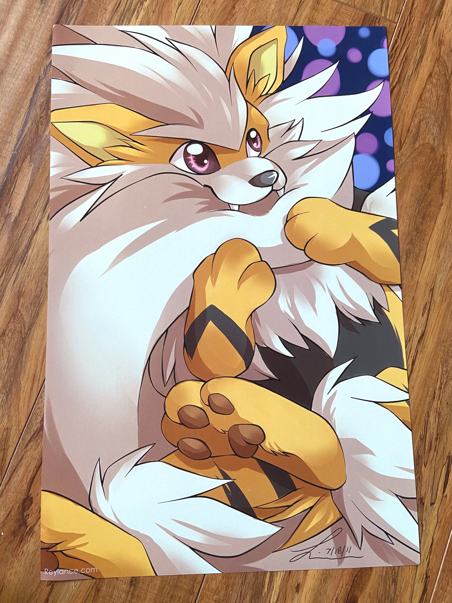 Fluffy Arcanine Print - Art By Linai
