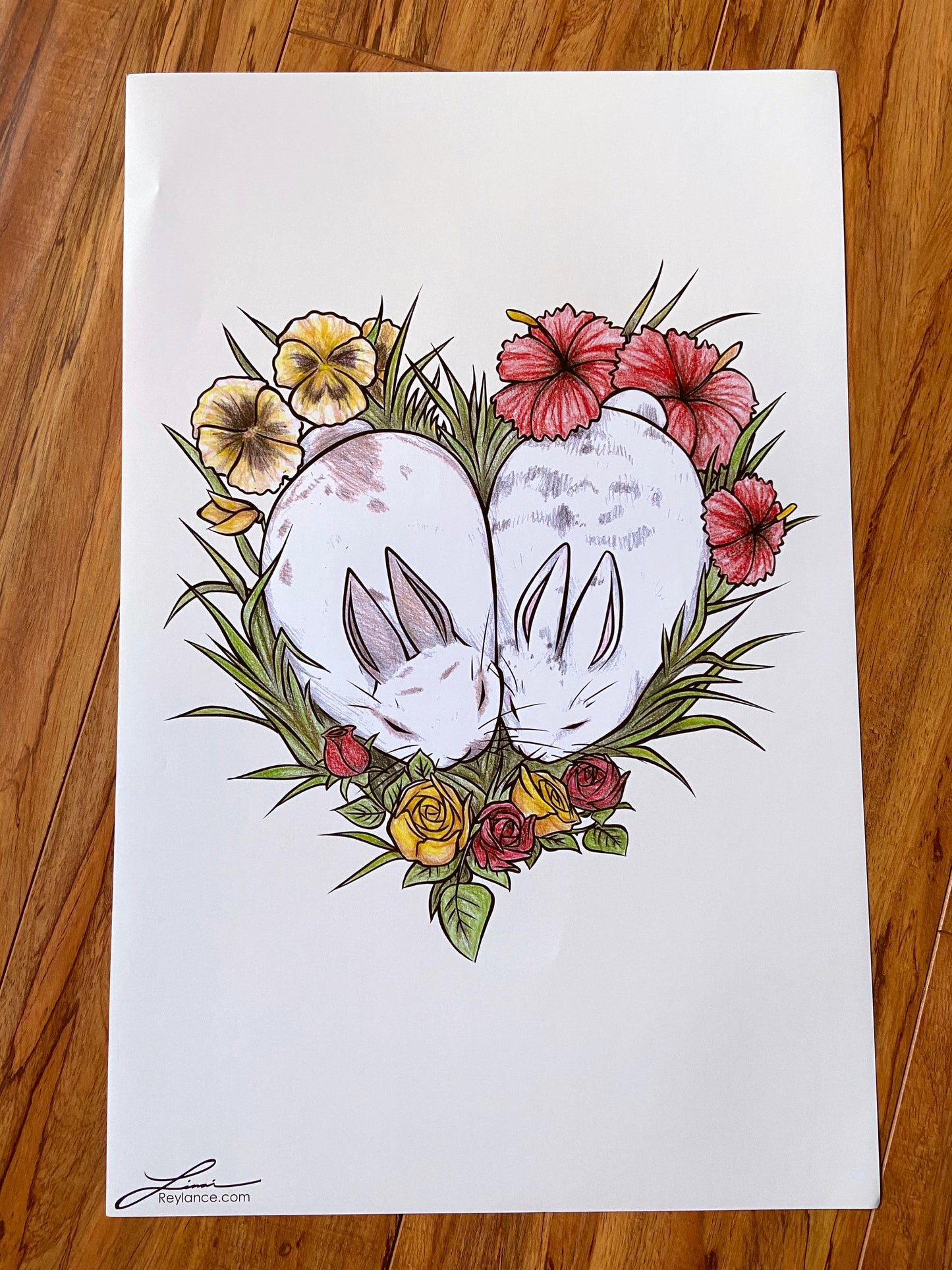 Bunny Bonding Print - Art By Linai