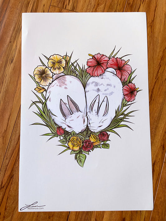 Bunny Bonding Print - Art By Linai