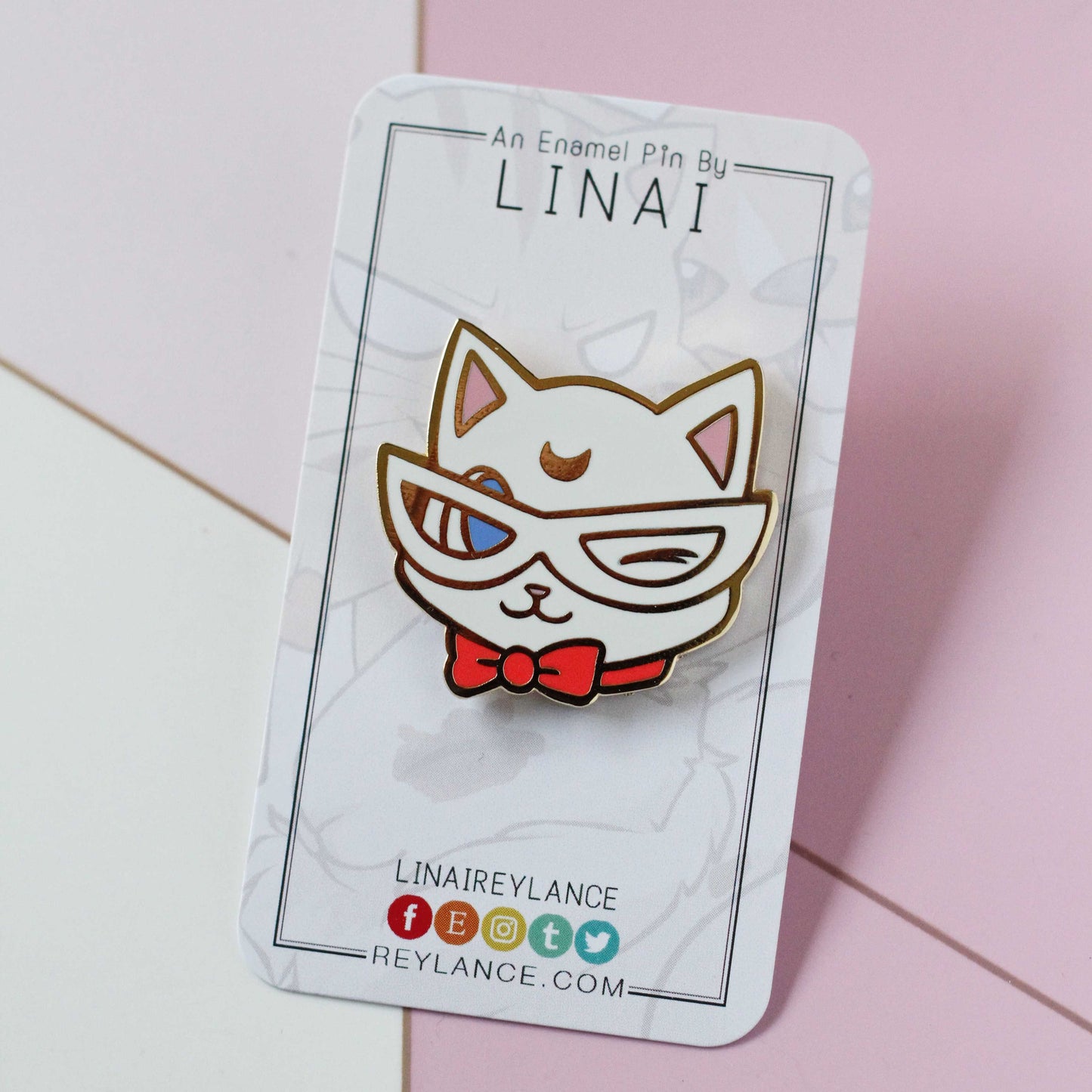 Luna and Artemis Enamel Pins