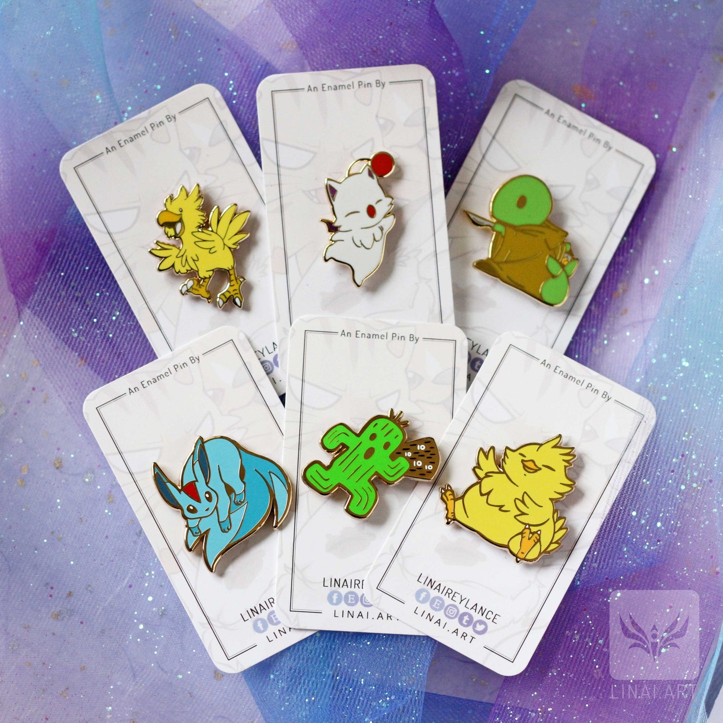 Final Fantasy Enamel Pin Bundle
