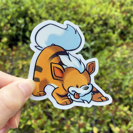 Growly Clear Sticker