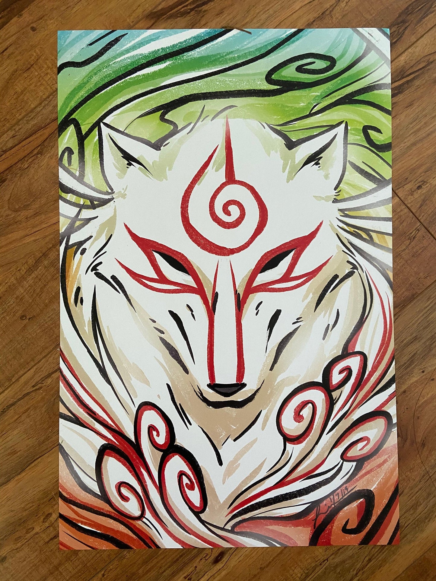 Okami Shiranui Print - Art By Linai