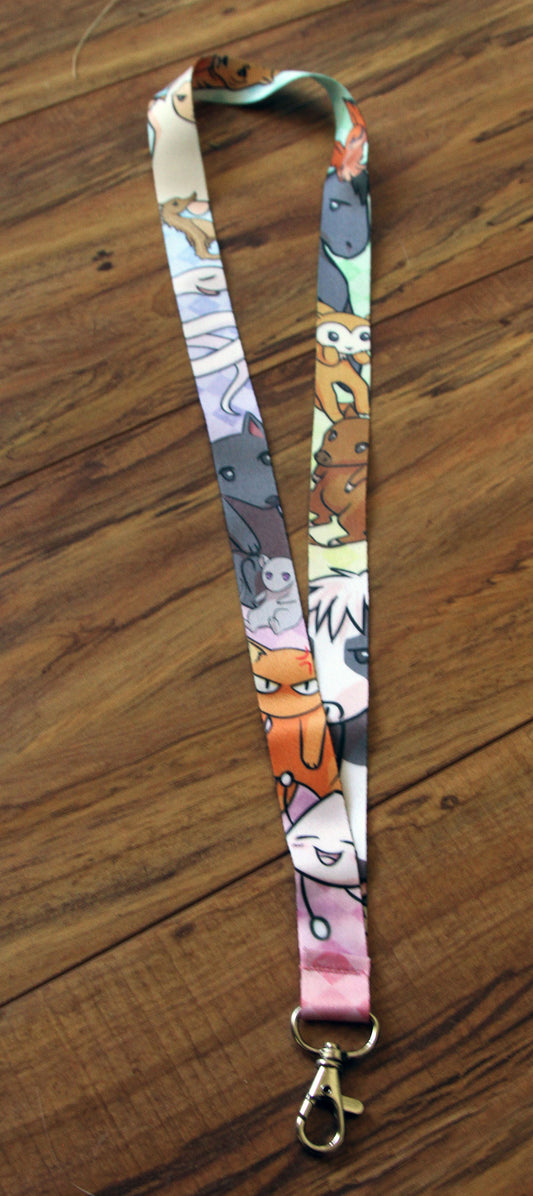 Fruits Basket Zodiac Animals Lanyard - Art By Linai