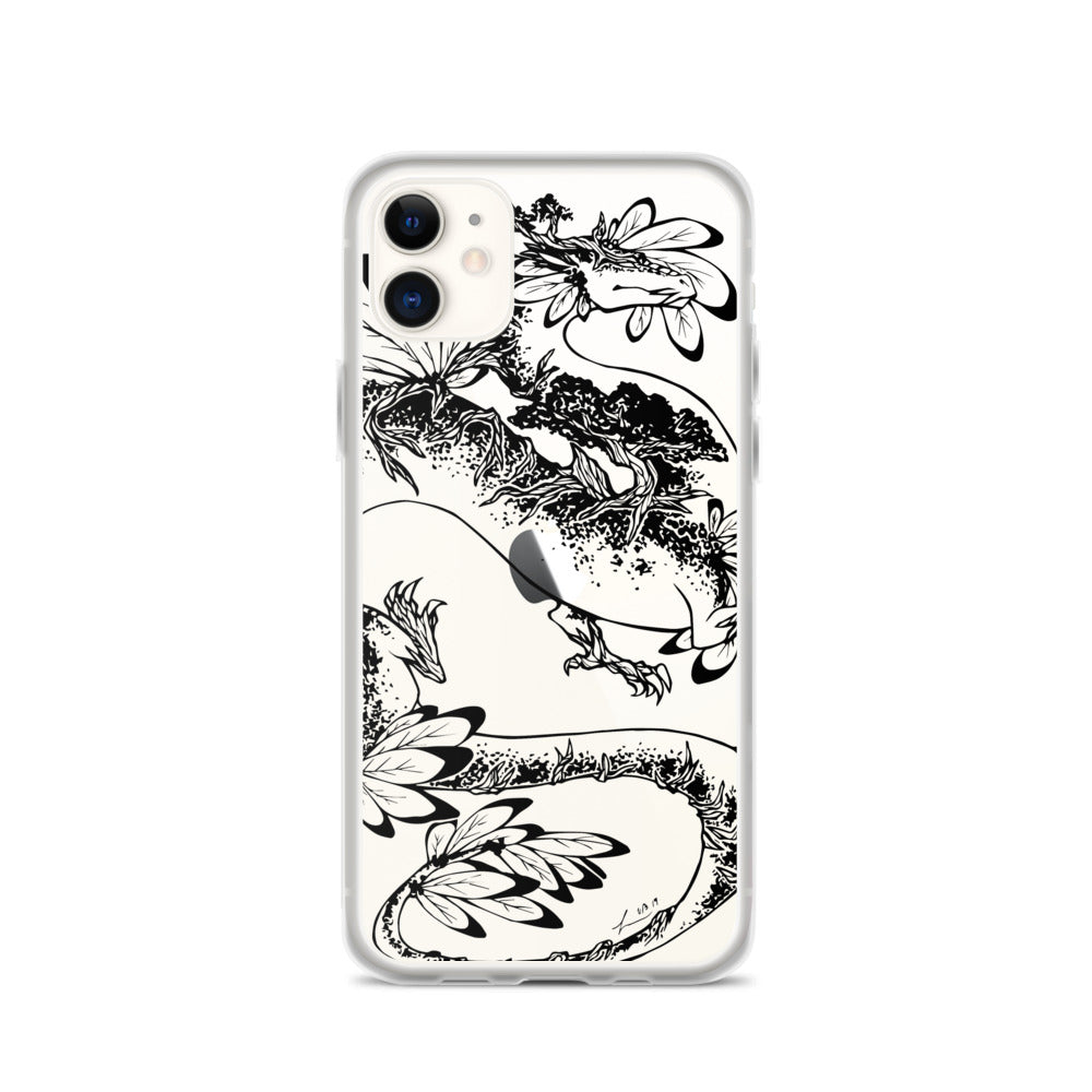 Mokalin, Plant Dragon iPhone Case - Art By Linai