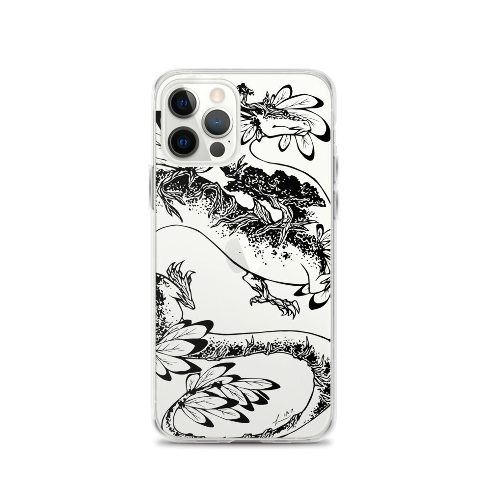 Mokalin, Plant Dragon iPhone Case - Art By Linai
