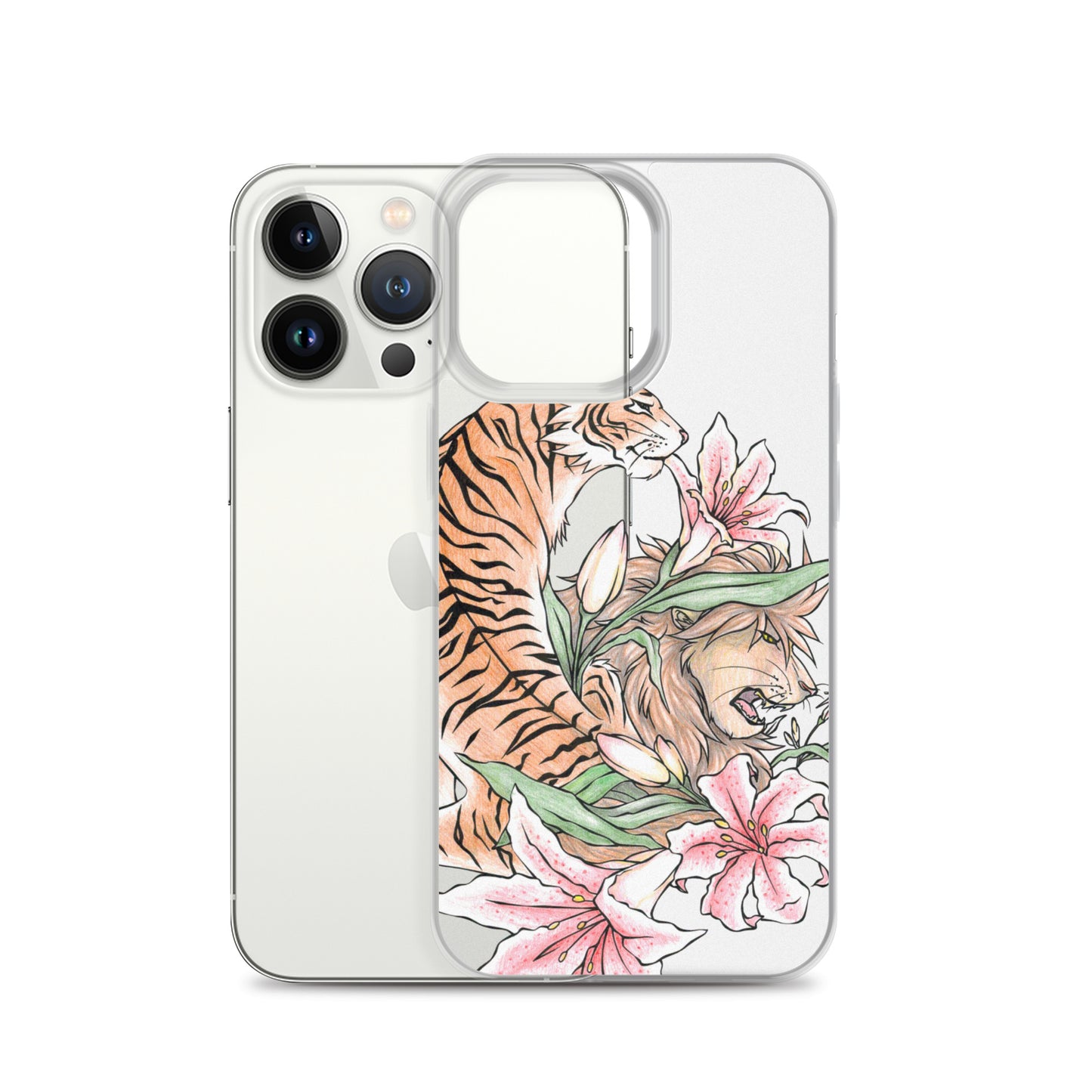 Tiger, Lily, Lion iPhone Case