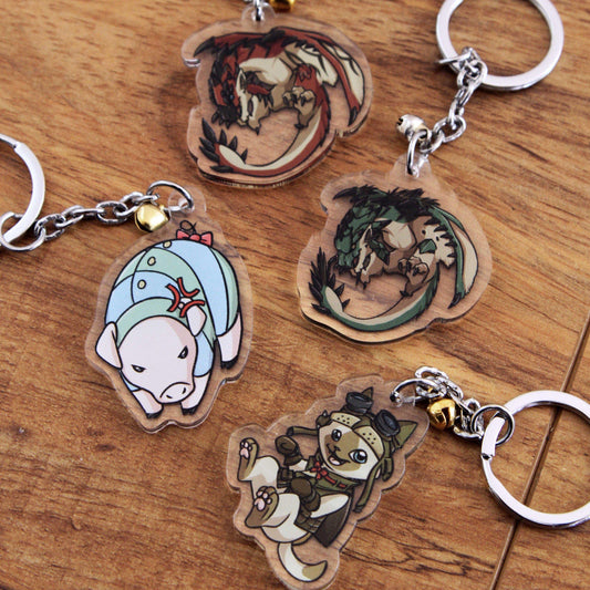 Monster Hunter Charms - Art By Linai