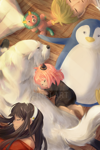 Sleepy Spy Family Print