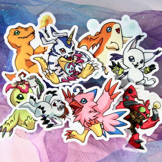 Digimon Clear Stickers