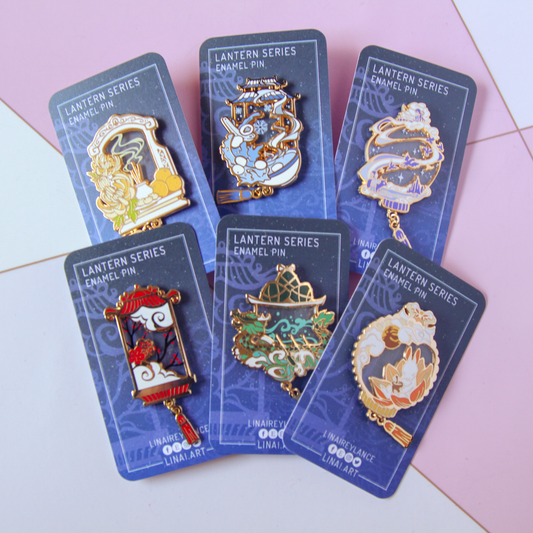 Lantern Series Enamel Pin Set