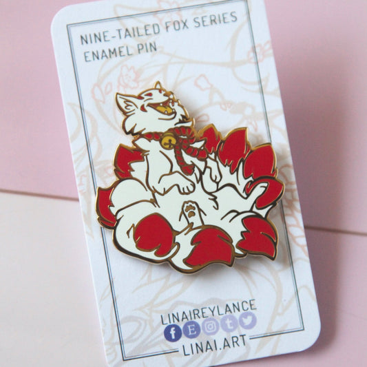 Kitsune - Nine-tailed Fox Original Enamel Pins