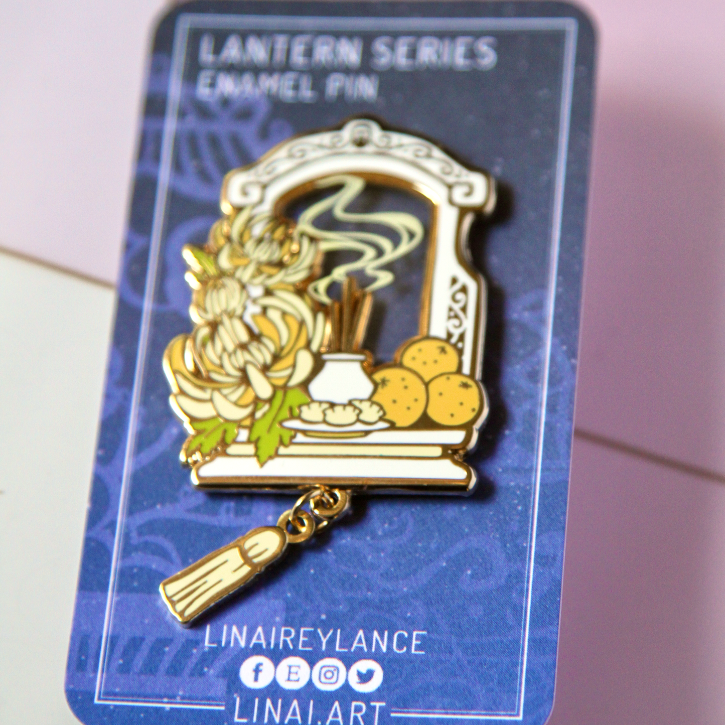 Qingming Lantern Enamel Pin