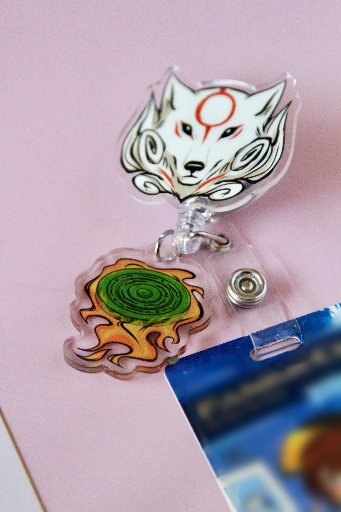 Okami Retractable Badge Reel