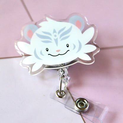 Tilty Smile Retractable Badge Reel