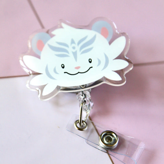 Tilty Smile Retractable Badge Reel