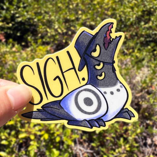 Demon Bird Sigh Sticker