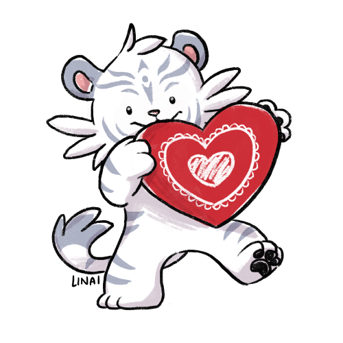 red heart tiger lily Tiger, Lily, Lion Print – Linai