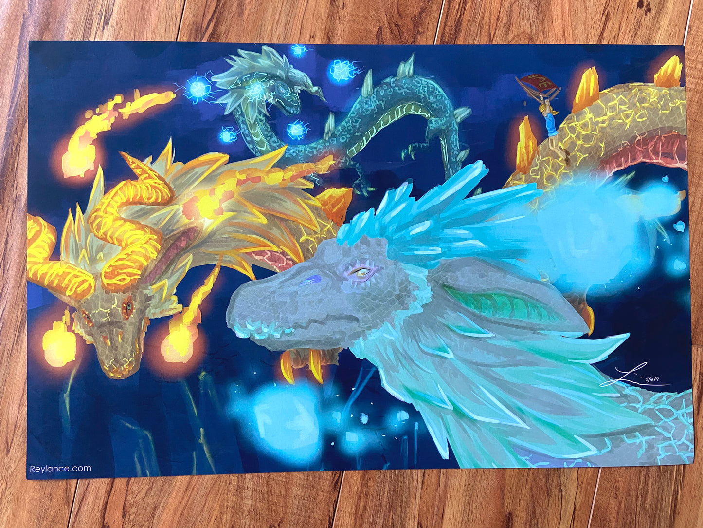 Breath of the WIld Dragon Print - Art By Linai
