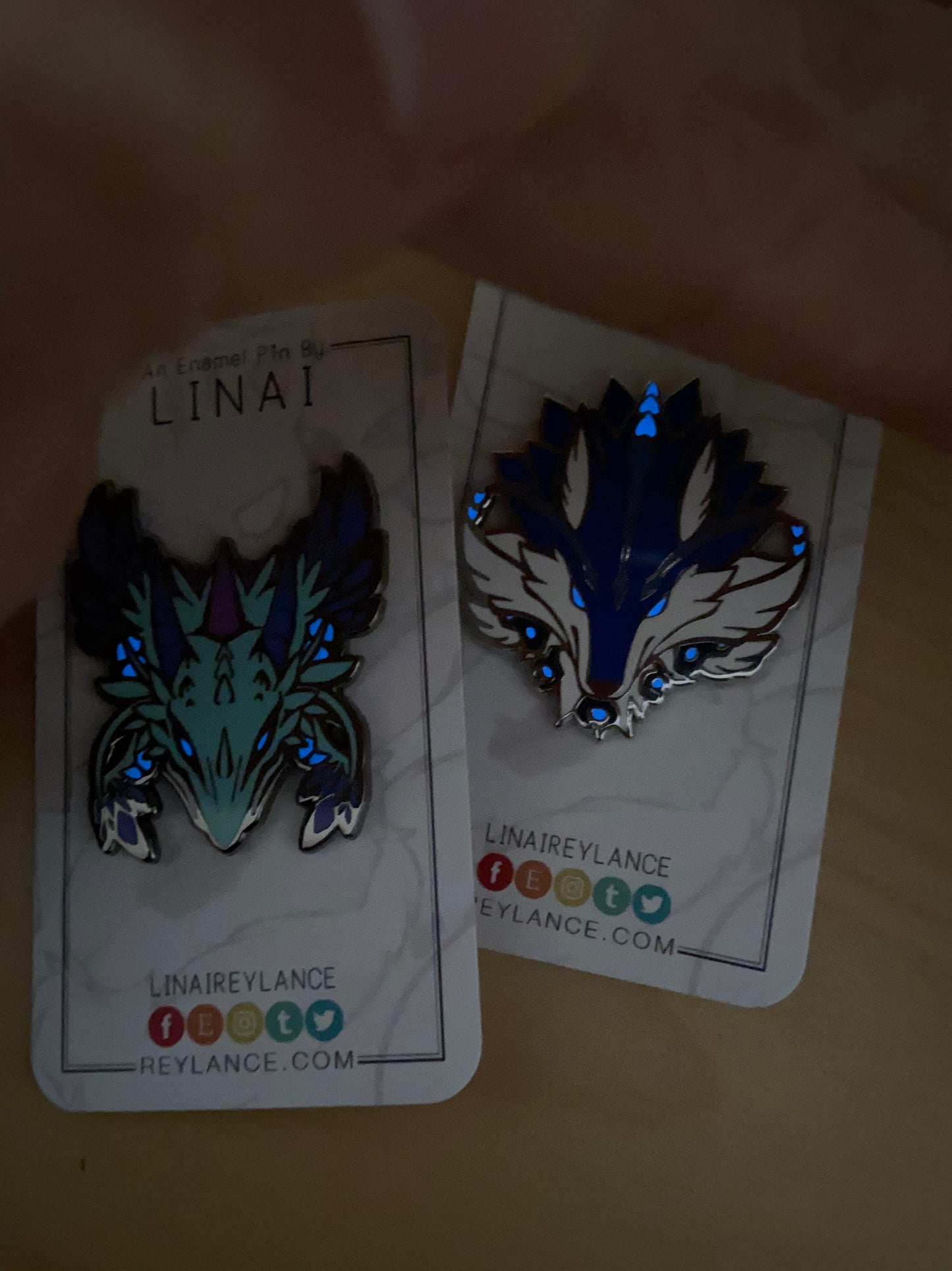 Genshin Impact Glow-in-the-Dark World Boss Enamel Pins