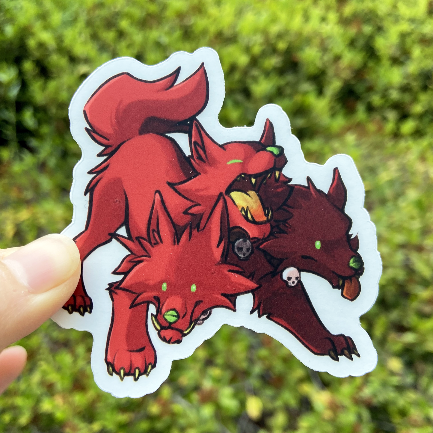 Cerberus Clear Sticker