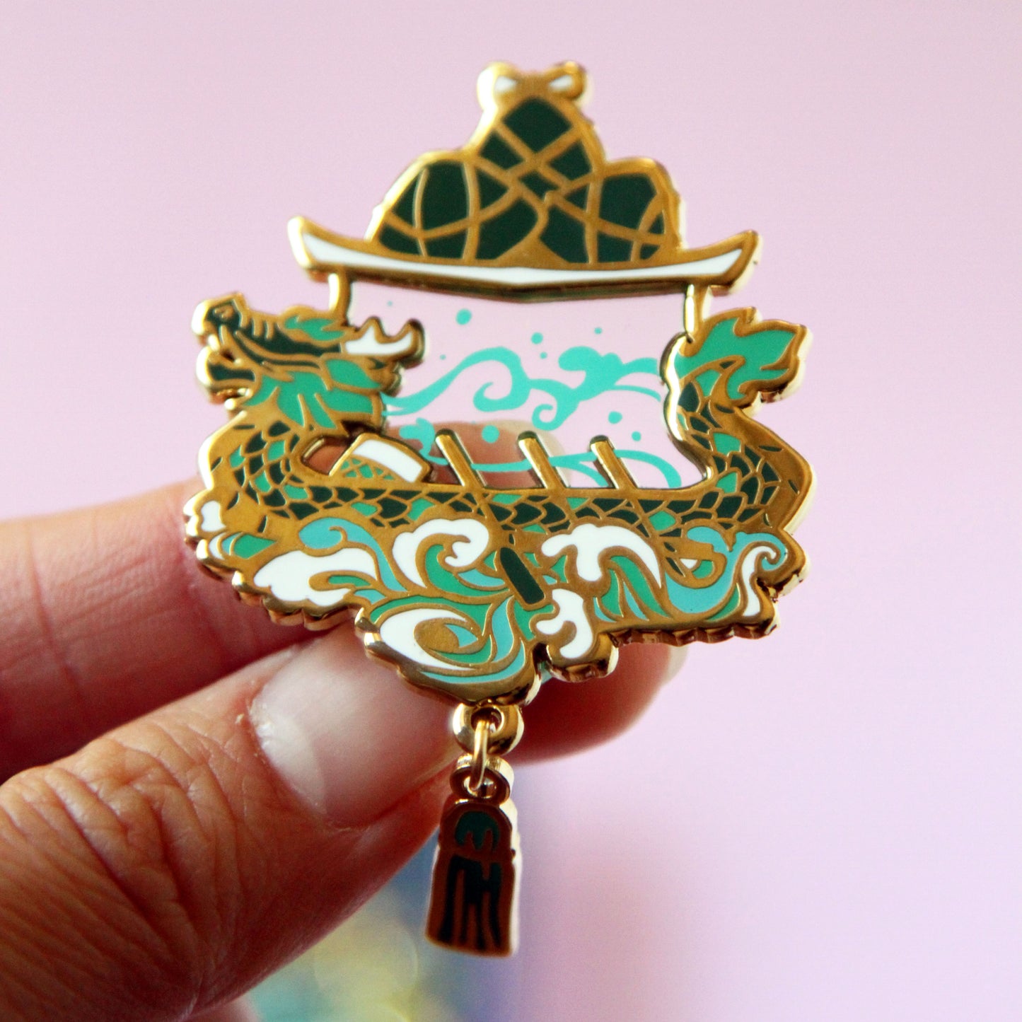 Dragon Boat Lantern Enamel Pin