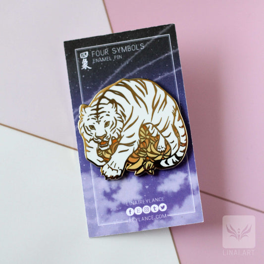 White Tiger - Four Symbols Original Enamel Pins