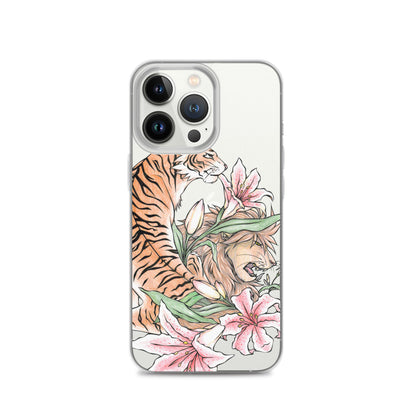 Tiger, Lily, Lion iPhone Case