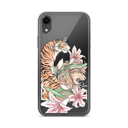 Tiger, Lily, Lion iPhone Case - Art By Linai