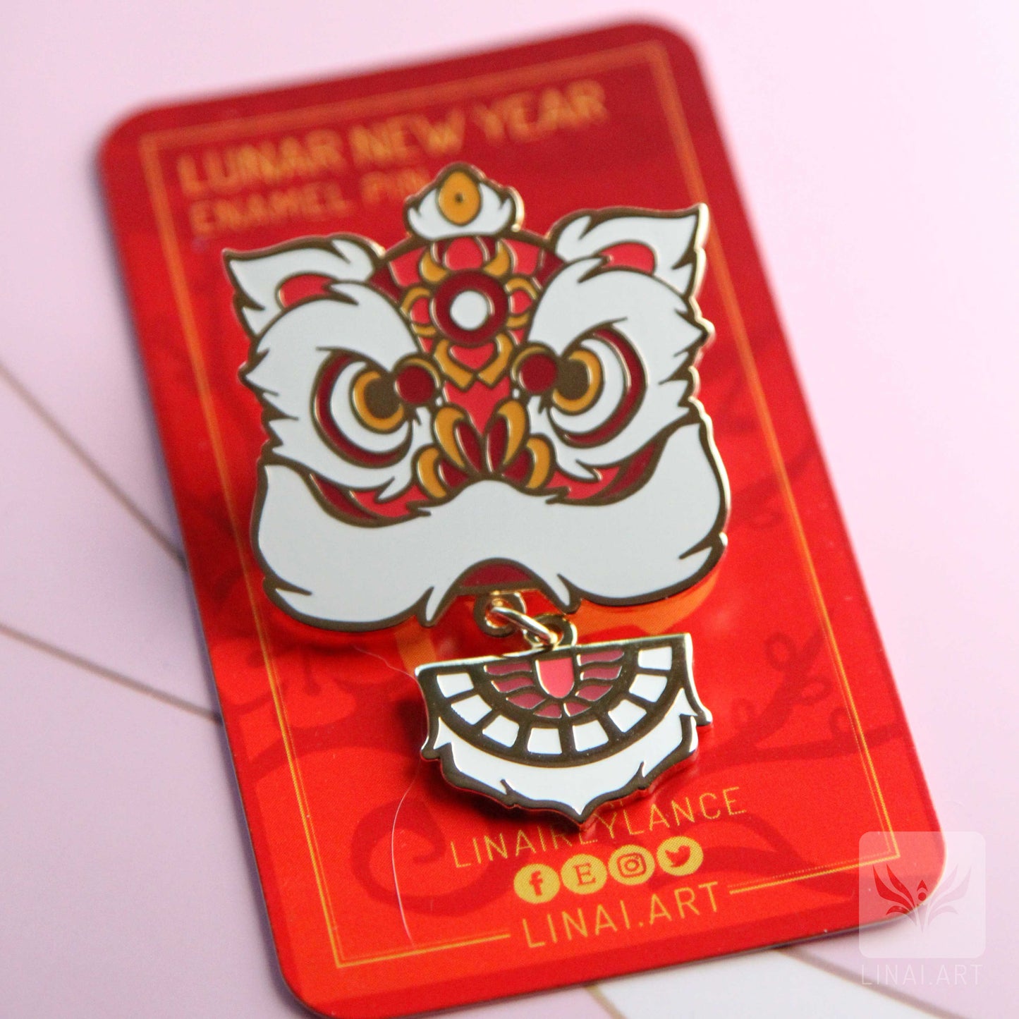 Lunar New Year Lion Enamel Pin