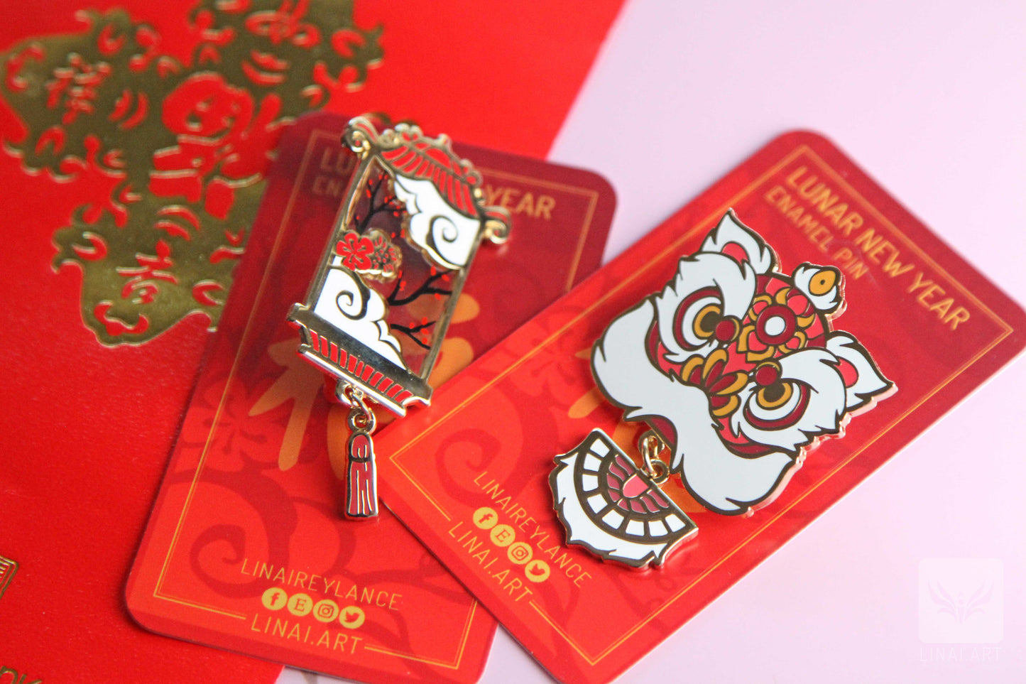 Lunar New Year Lantern Enamel Pin