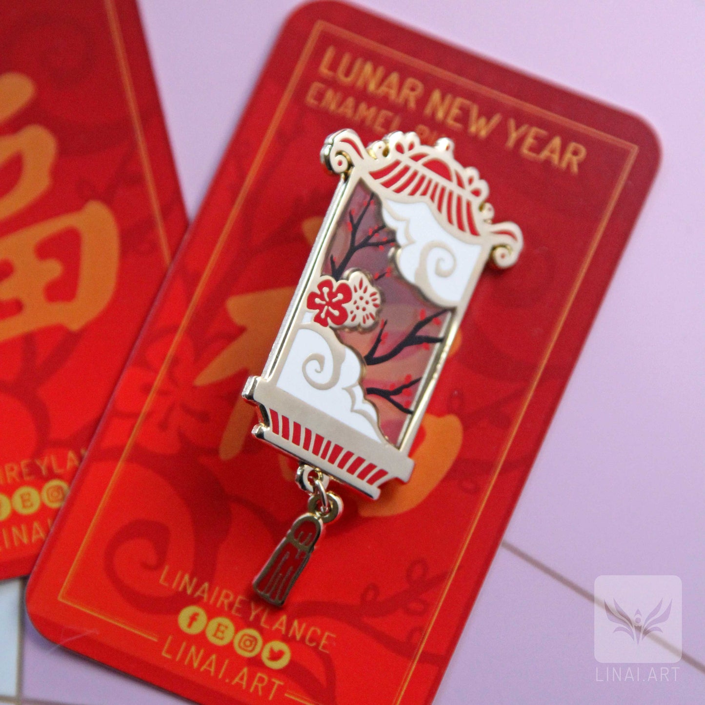 Lunar New Year Lantern Enamel Pin