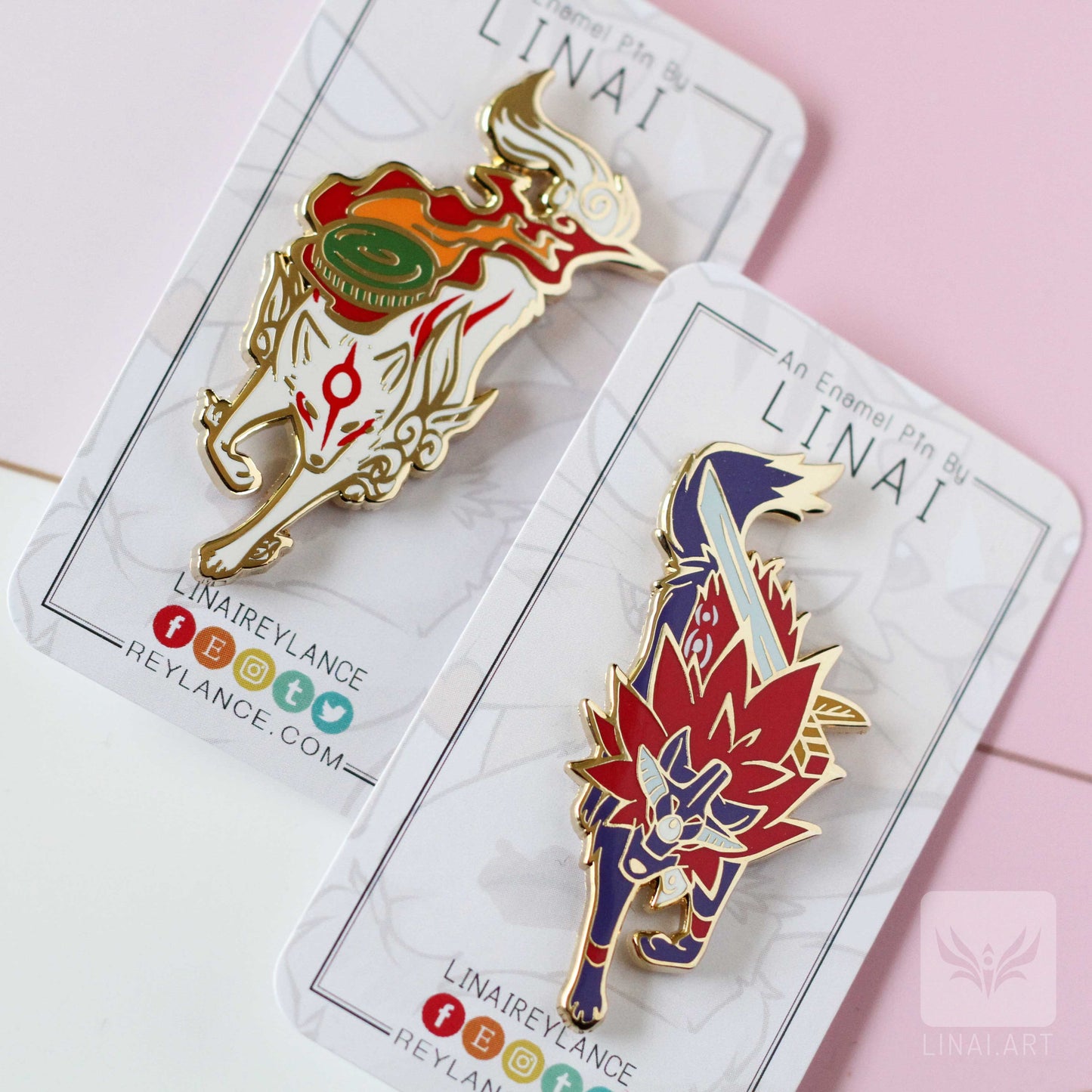 Amaterasu - Okami Enamel Pin