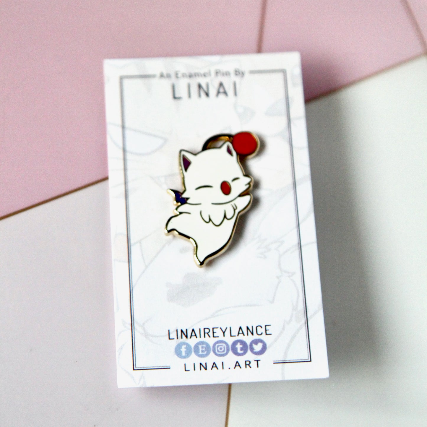 Moogle - Final Fantasy Enamel Pin