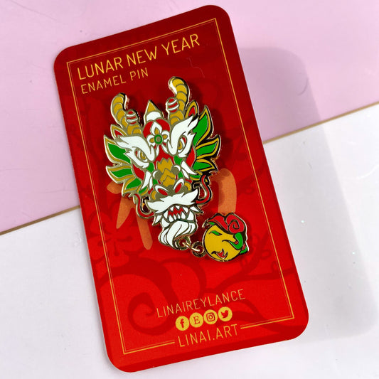 Lunar New Year Dragon Enamel Pin