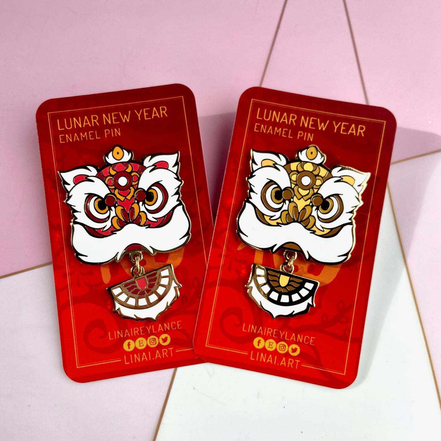 Lunar New Year Lion Enamel Pin