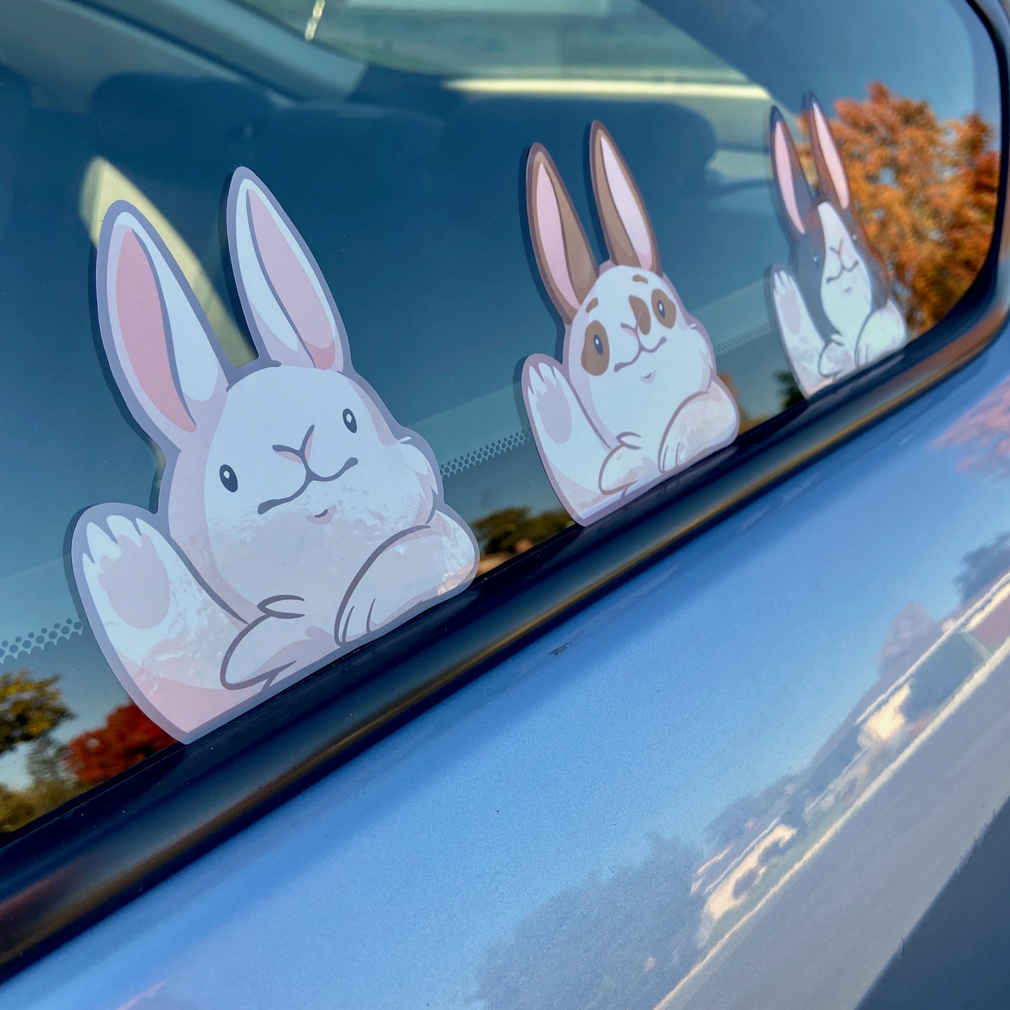 Bunny Wave Window Cling