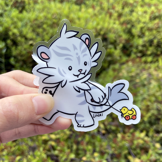 Tilty and Ducky Clear Sticker