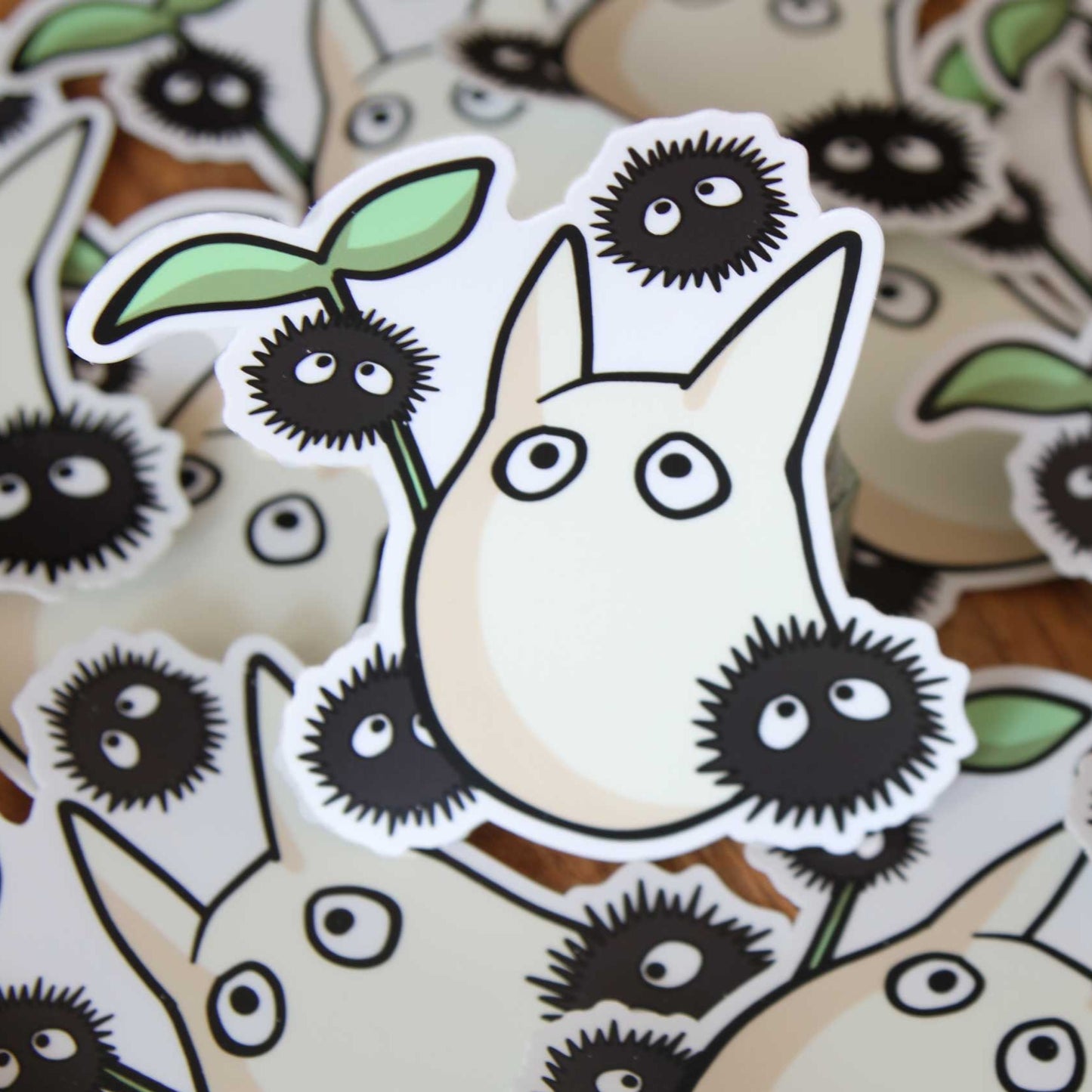 Small Totoro Giant Sticker - Art By Linai
