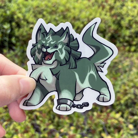 Wolf Link Clear Sticker